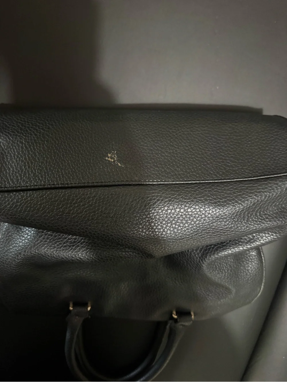 Jones New York Black Tote Handbag with Gold Plaque